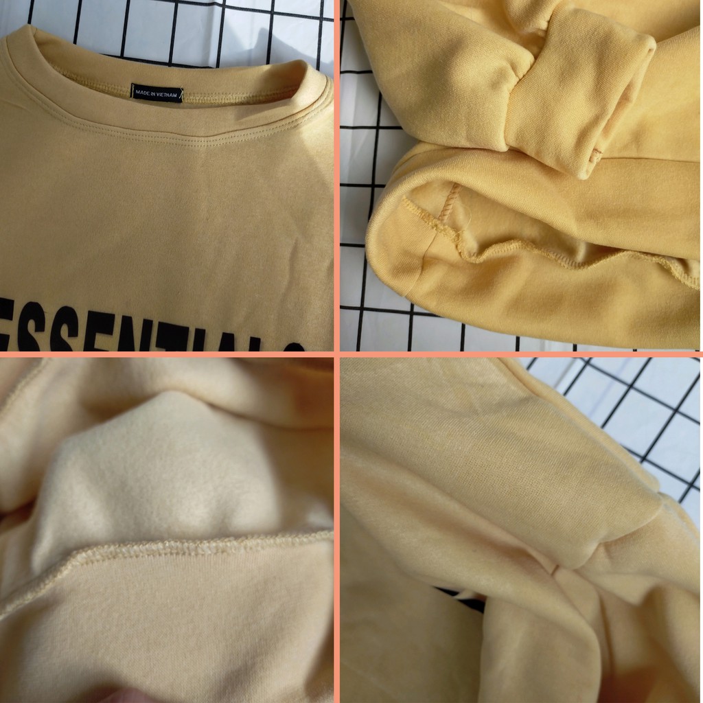 [ẢNH THẬT] Áo Sweater Nỉ Dày ESSENTIALS Siêu Hot 2021, Chất Nỉ Ngoại Hàng Đẹp, Form Rộng Chuẩn Unisex Cực Kỳ Dễ Phối Đồ | BigBuy360 - bigbuy360.vn