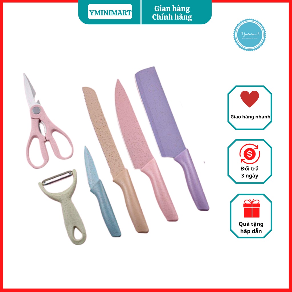 Bộ dao kéo lúa mạch cao cấp gồm 6 món  - B70