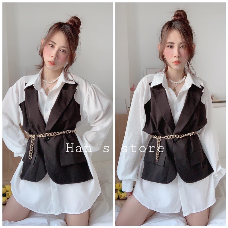 SET ÁO SƠMI PHỐI GILE