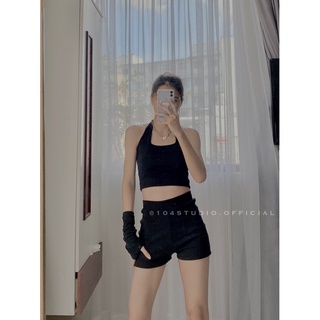 Quần short lưng cao ôm body hack dáng