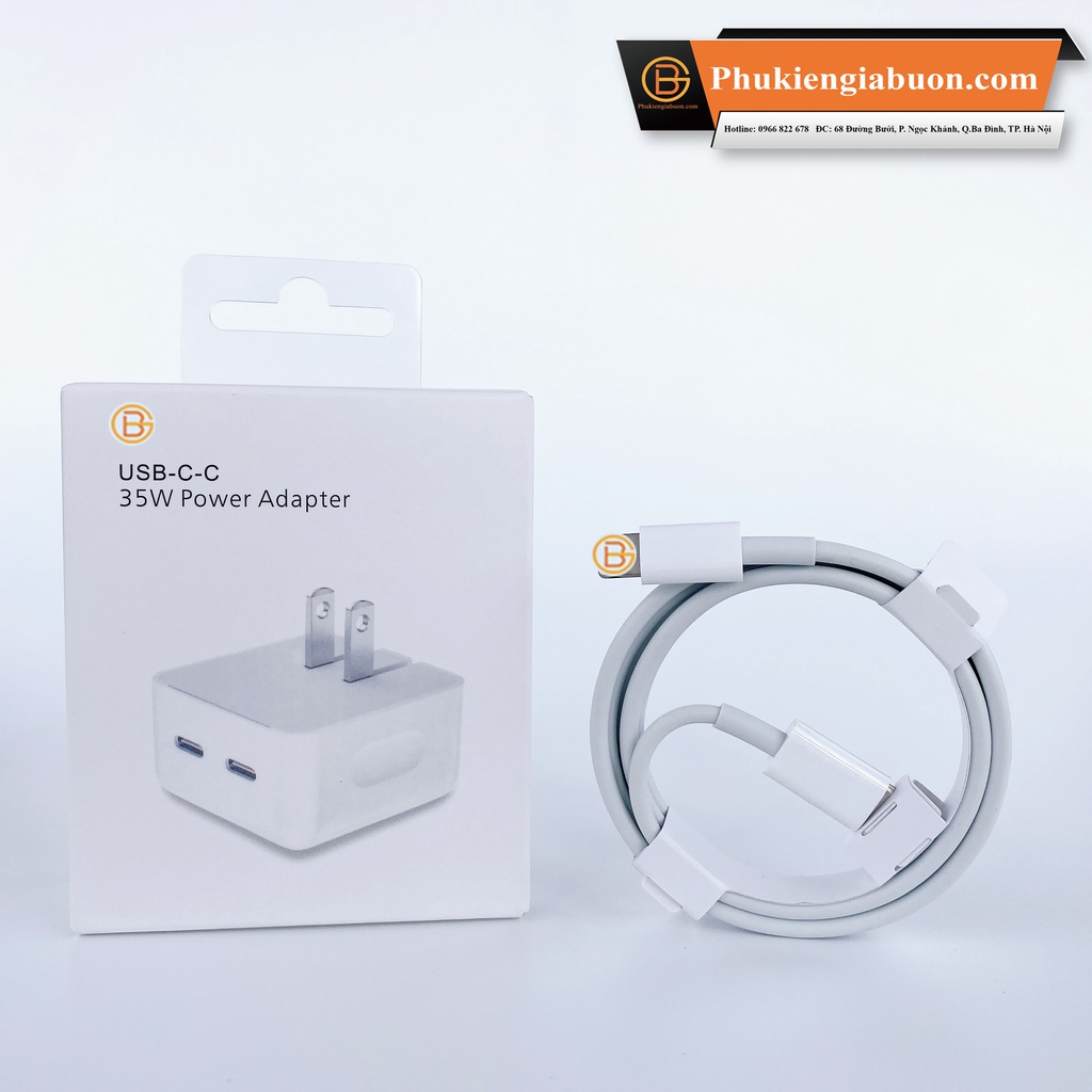 Sạc Nhanh PD 35W 2 cổng USB-C To