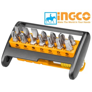 Ingco bộ 15 đầu tua vít 6.35x25mm cr-v screwdriver bits set aksd0151