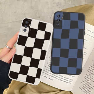 Ốp Điện Thoại TPU Mềm Họa Tiết Caro Cho OPPO A15 A5S A3S A53 A92 OPPO A15S A31 A52 A7 A33 A11K A72 A32