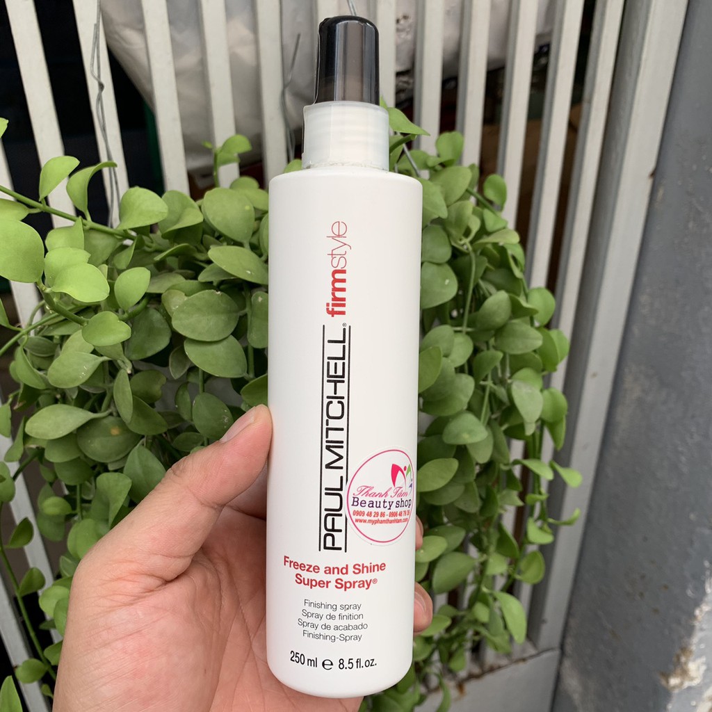 Keo xịt tạo kiểu cứng và sáng bóng Freeze and Shine Super Spray Paul Mitchell