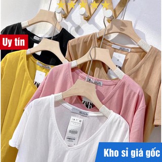 [Xả Kho] Áo Phông Giấy Cổ Tim Siêu Xịn Siêu Rẻ