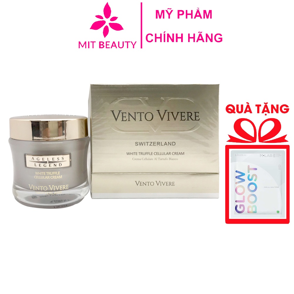 Kem phục hồi tái tạo da Vento Vivere White TruffleThụy Sĩ Mit Beauty dưỡng trắng se khít lỗ chân lông