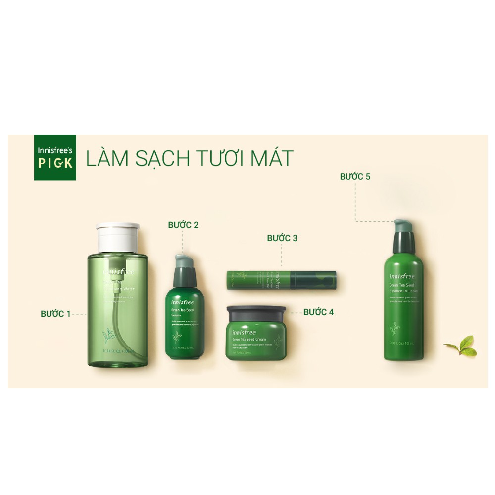 Kem dưỡng ẩm innisfree Green Tea Seed Cream 50ml