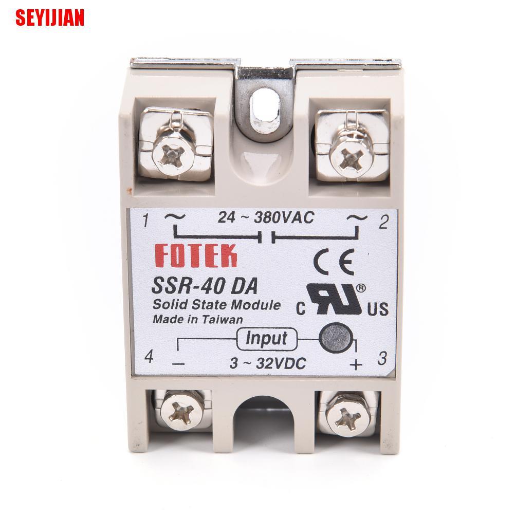 Rơ Le Điều Khiển Ssr 40A Ssr-40Da 40A Dc Chất Lượng Cao