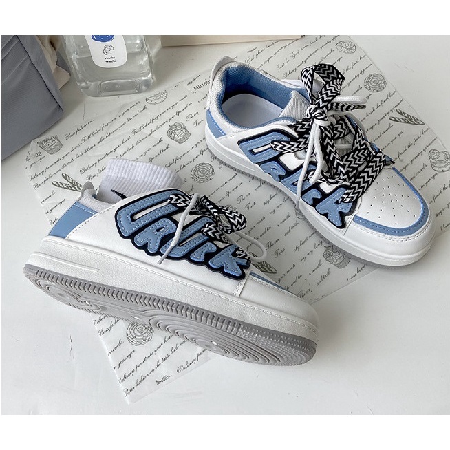 Giày thể thao nữ đế cao, giày sneaker cổ thấp, sneaker nữ cổ thấp