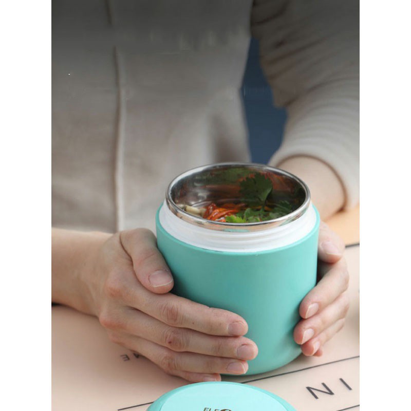 Bình Ủ Cháo, Bình Giữ Nhiệt canh, Đồ Ân Dặm Cho Bé Ruột Inox 430ml