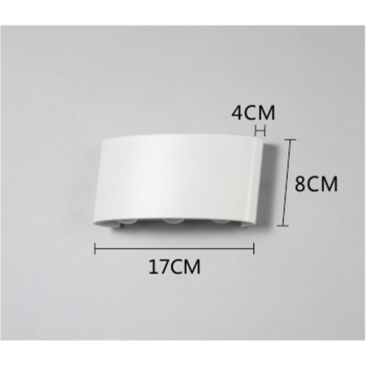 Đèn tường rọi 6 tia SIVANA ánh sáng vàng hiện đại loại chuẩn chống nước IP66 mắt LED xịn