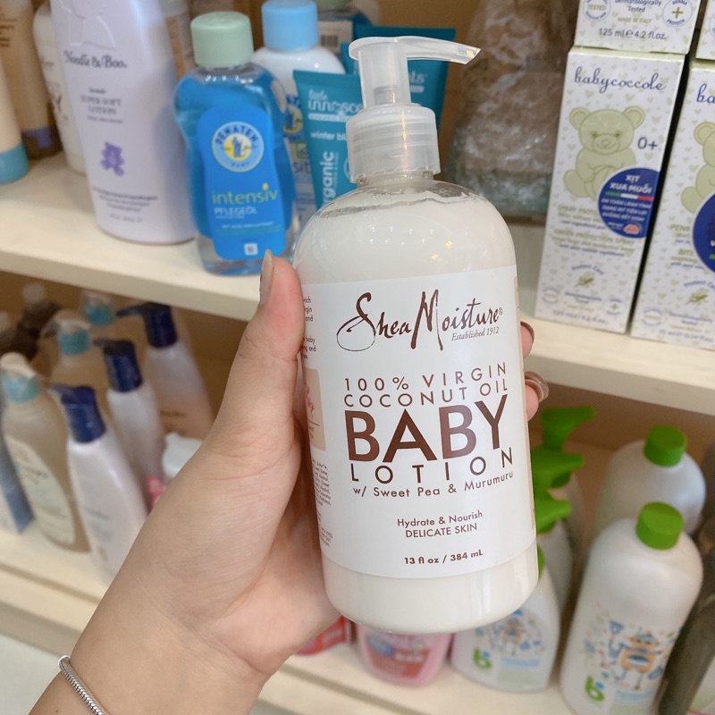 Set tắm gội và lotion Shea Moisture Coconut dừa 384ml