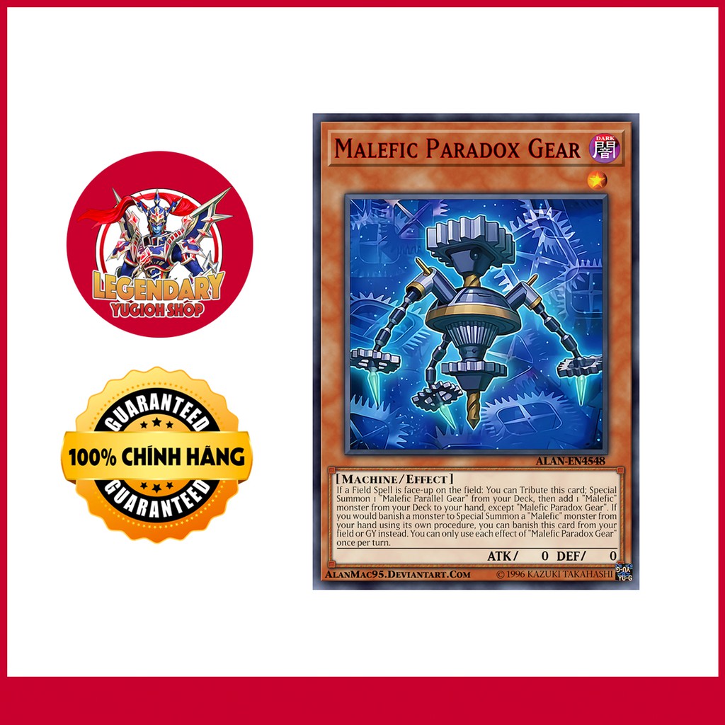 [Thẻ Bài Yugioh Chính Hãng] Malefic Paradox Gear