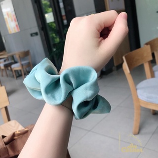 Dây buộc tóc scrunchies vải lụa ngọc trai| SC02-PAN