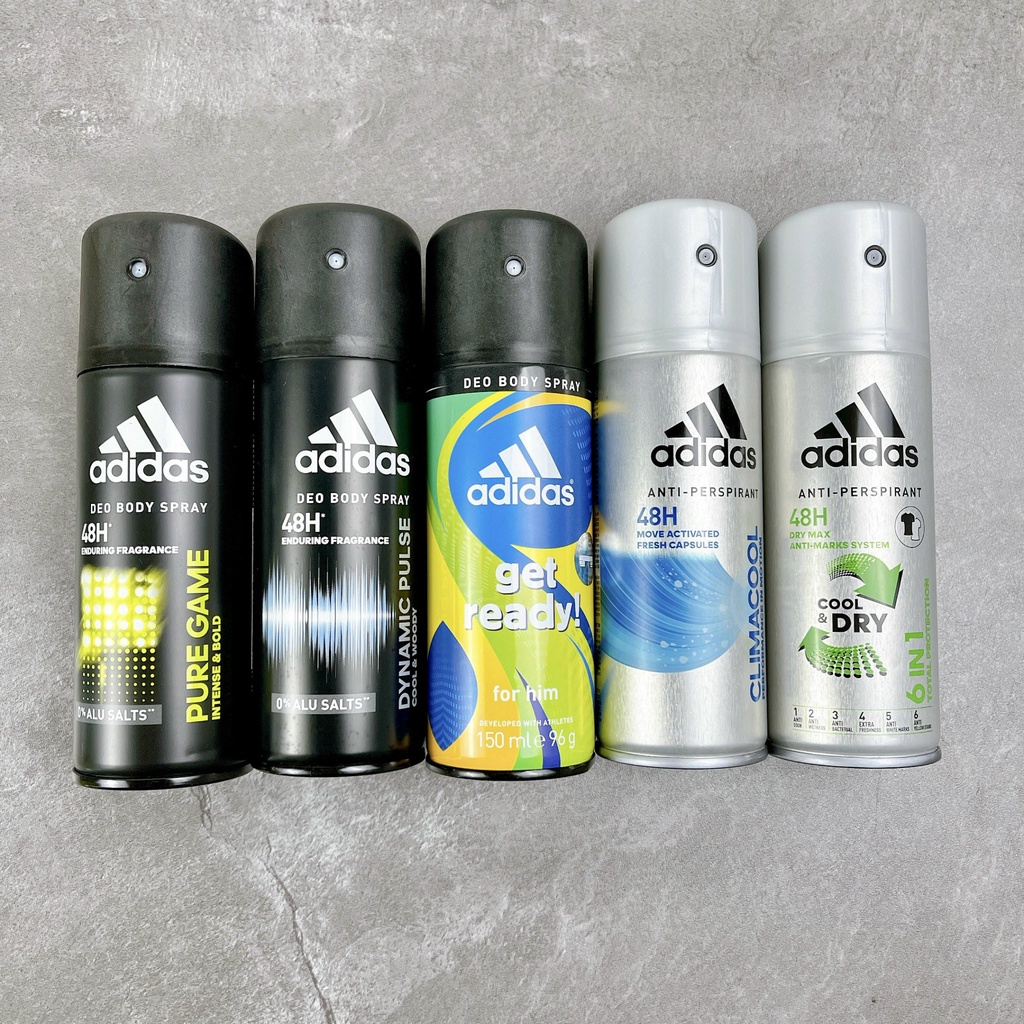 Xịt khử Mùi Toàn Thân ADIDAS Chính Hãng - Lưu Hương Lâu - Ngăn Mùi Khó Chịu