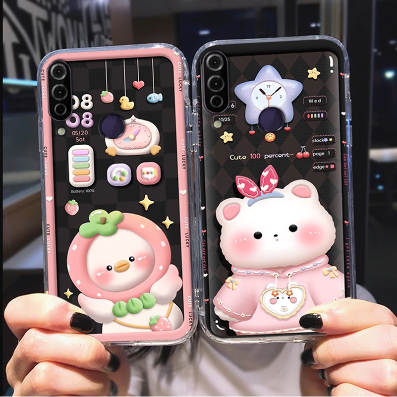 Ốp lưng Vsmart Joy 1 / Joy 1 Plus / Joy1+ / Joy 2 Plus / Joy2+ / Joy 3 gấu,thỏ trắng , đồng hồ dễ thương cute cực đẹp