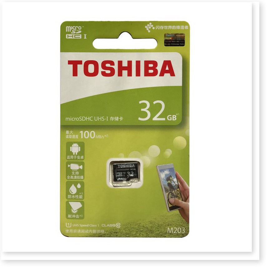 KM Thẻ nhớ Toshiba 32Gb class 10 siêu bền dùng cho camera