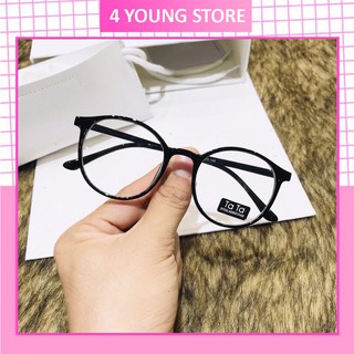 Mắt kính râm mát giả cận nữ nam gọng kính tròn phong cách Ulzzang thay được mắt kính cận đẹp rẻ 055