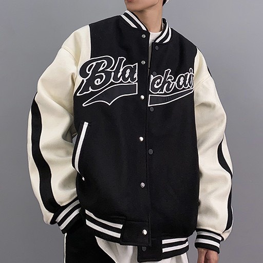 Áo Bomber Local Brand Blackair Nam Nữ Chất Liệu Dạ Cấp Phối Tay Da Siêu Đẹp