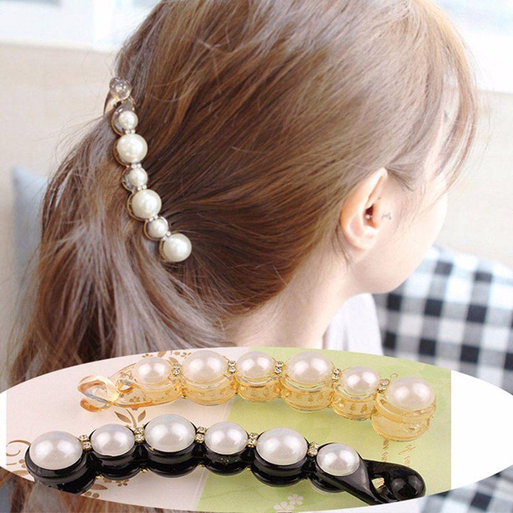 Trâm Cài Tóc Màu Đen / Cam Thời Trang Cho Nữ