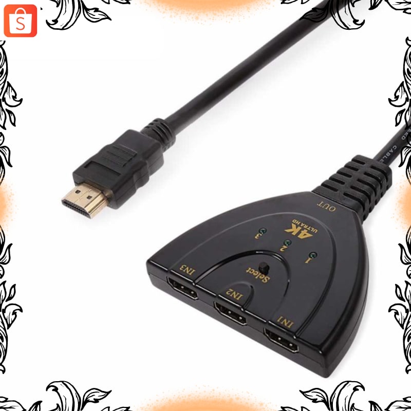 Bộ Chia 3 Cổng 4kx2k 3d Hdmi