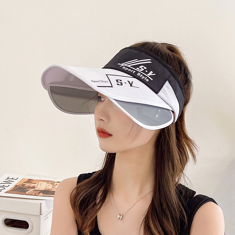 Mũ Nửa Đầu Chống Tia Uv Có Thể Thu Gọn Che Mặt Cho Nữ