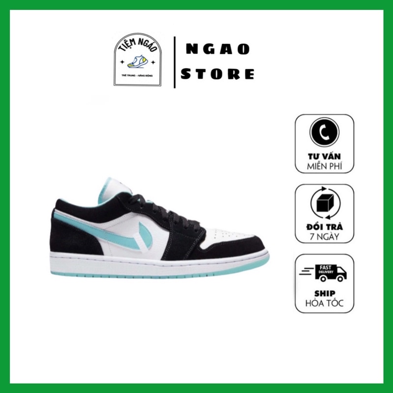 Giày Jordan, giày Jordan xanh ngọc cổ thấp, Jordan xanh ngọc