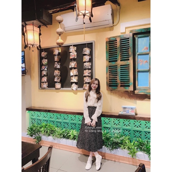 Áo sơ mi buộc nơ hàng quảng châu( ảnh thật shop chụp) | BigBuy360 - bigbuy360.vn