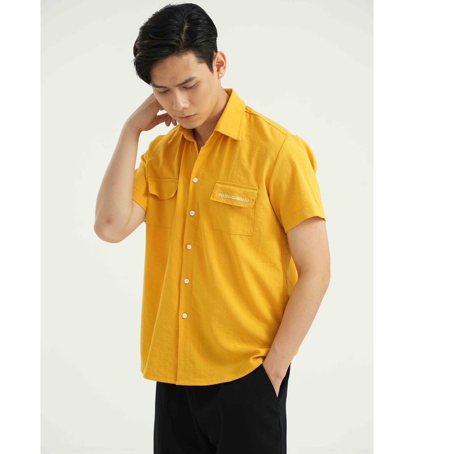 Áo sơ mi đũi tay ngắn cổ bẻ chất liệu cao cấp thoáng mát AUTOMAN A05