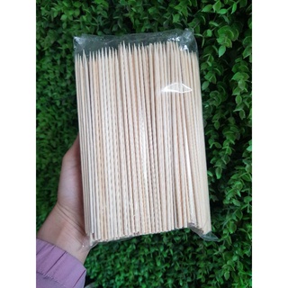 1 bịch que xiên bằng tre dài 20cm, xiên que, que tăm dài, que xiên chả cá, que xiên thịt nướng
