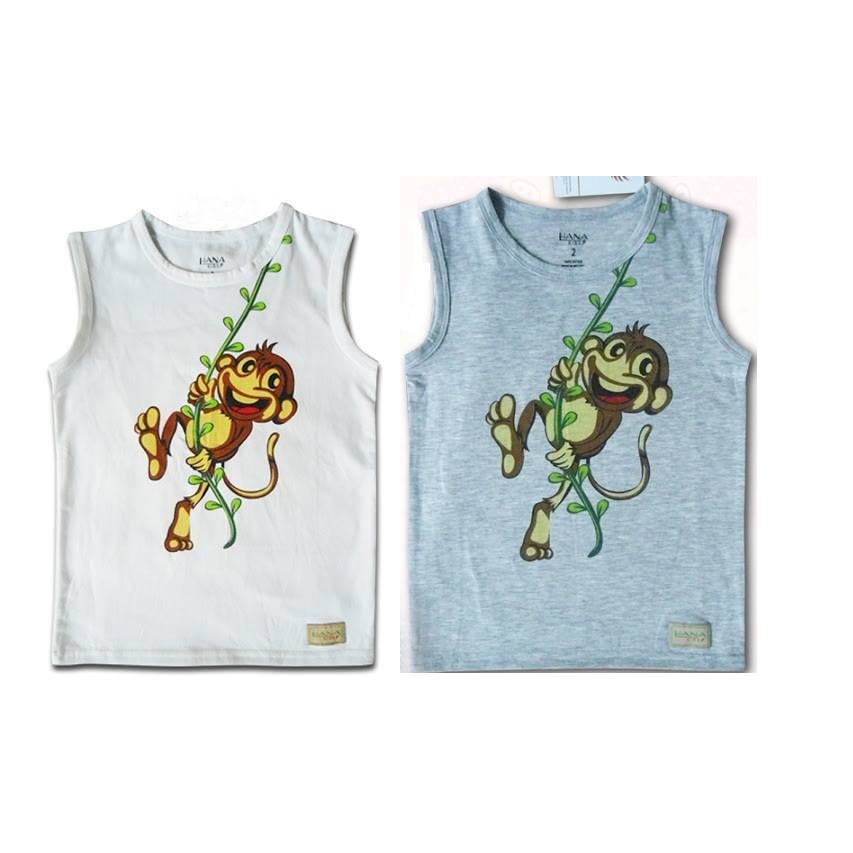 Áo con khỉ cho bé trai từ 1 - 8 tuổi