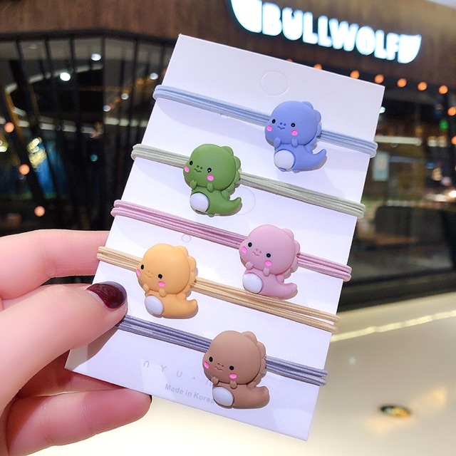 BT01. Set 5 dây cột tóc khủng long 🦖