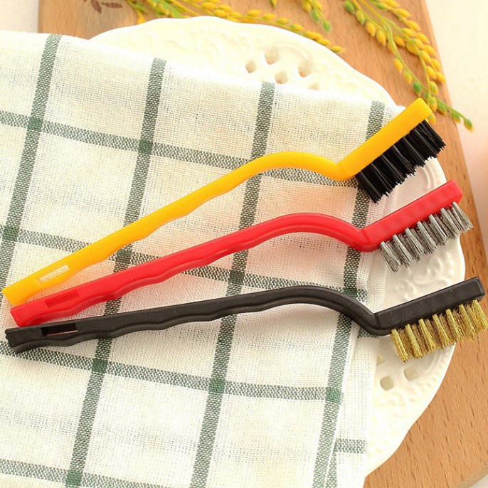 Set 3 Bàn Chải Sắt Đánh Bóng, Cọ Rửa Chuyên Dụng Đa Năng