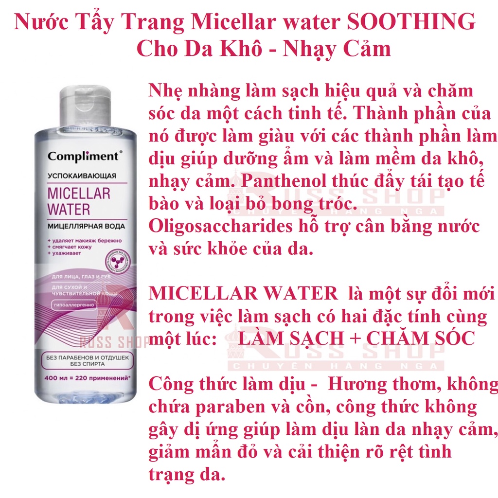 Nước Tẩy Trang Compliment Micellar Water