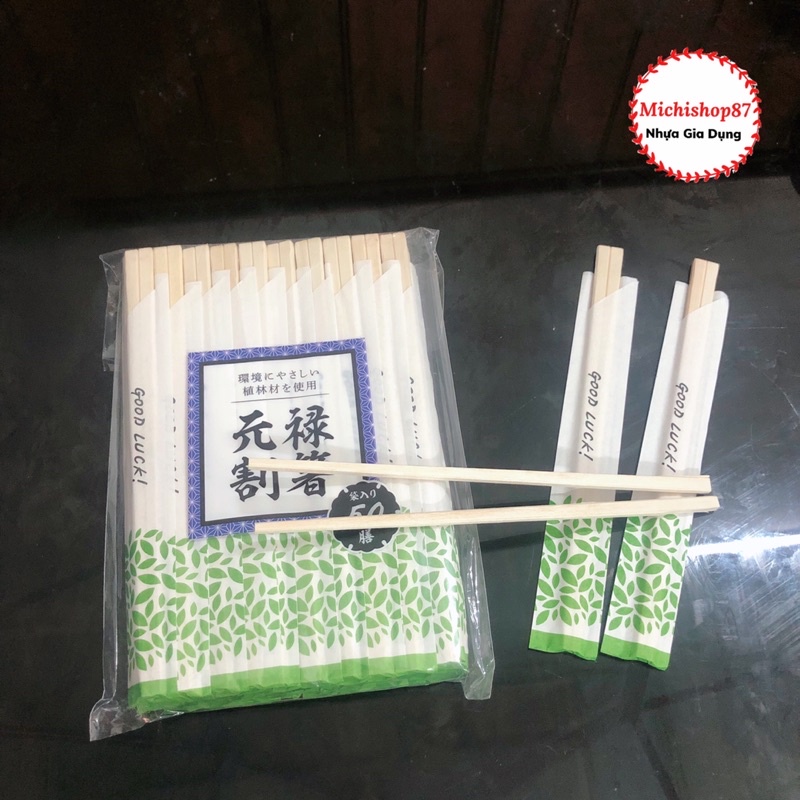 Set 10 Đôi Đũa Gỗ Dùng 1 Lần Hàng Xuất Nhật Loại Đẹp An Toàn Tiện Lợi
