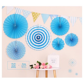 Set Quạt Giấy Trang Trí Sinh Nhật Hoặc Làm Backdrop