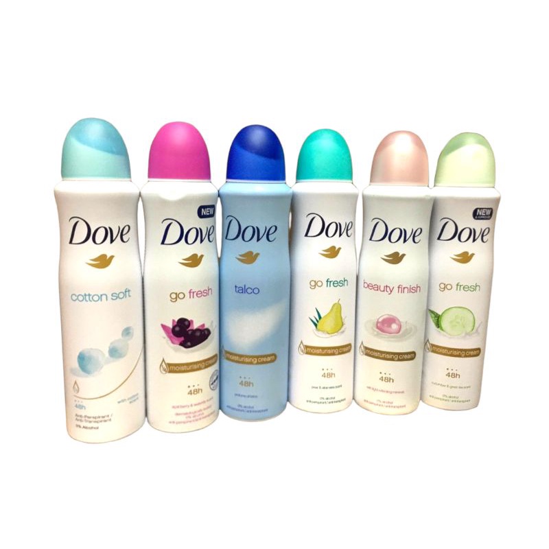 Xịt Khử Mùi Dove Moisturising cream 48H mỹ 150ml