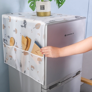 Tấm Vải Phủ Tủ Lạnh Chống Bụi Họa Tiết Hoạt Hình Dễ Thương Ốp