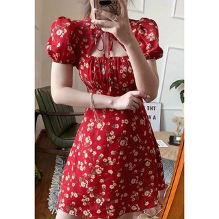 LIMA DRESS - ĐẦM CỔ CỘT NƠ HOA