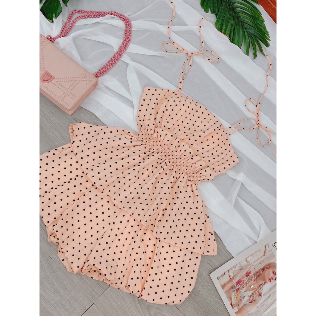 S3142❤️SET ÁO 2 DÂY CHẤM BI + QUẦN ỐNG BÍ | BigBuy360 - bigbuy360.vn