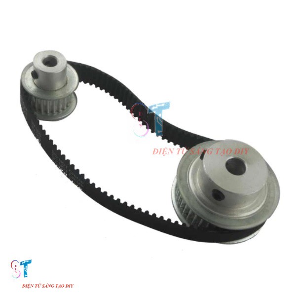 Pulley Bánh Răng Nhôm 5M 25 Răng Bản Rộng Đai 16mm Trục 10mm