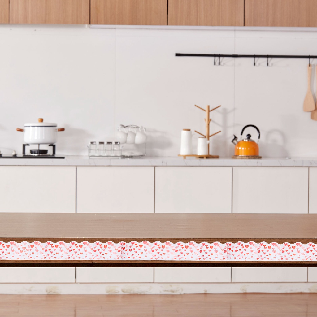 Cuộn băng keo giấy dán tường in họa tiết trái tim viền đạn kích thước cm*20m