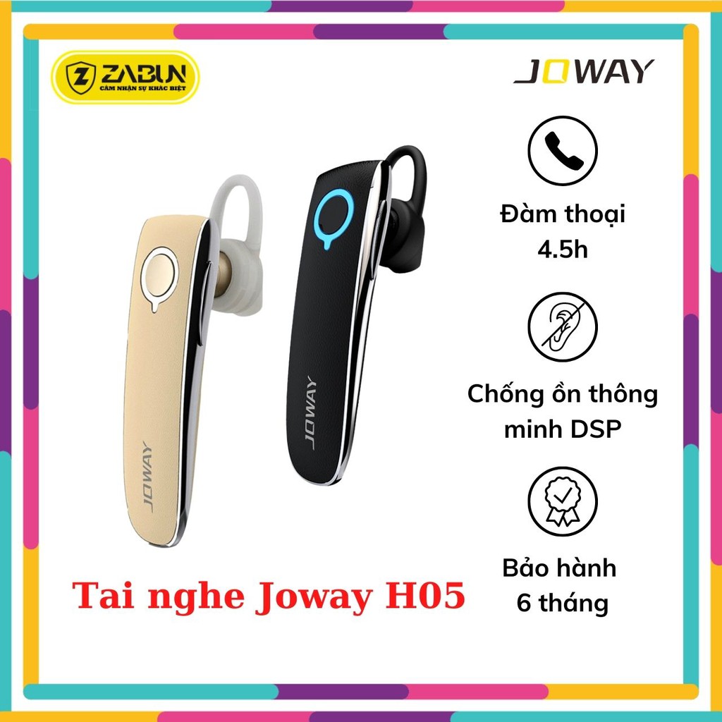 Tai Nghe Joway Bluetooth H05, [FREESHIP] Tai Nghe Chống Ồn Thông Minh, Thiết Kế Bám Tai Chắc Chắn Khi Vận Động