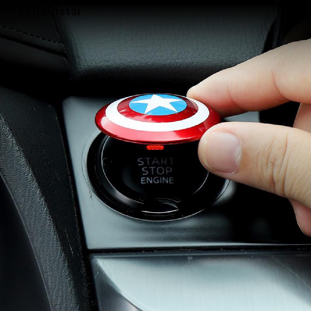 Vỏ Bọc Công Tắc Khởi Động Xe Hơi Họa Tiết Captain America