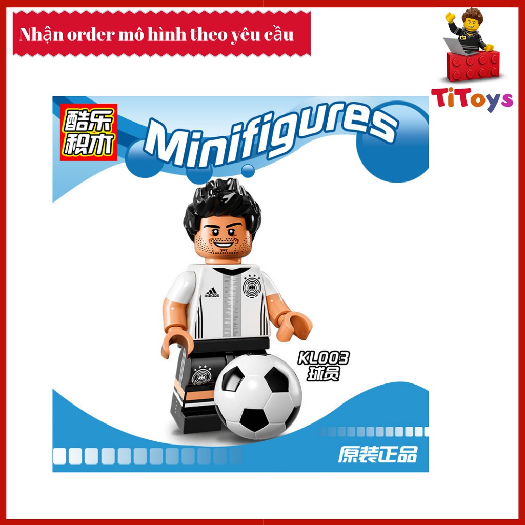 Minifigures các nhân vật đội tuyển bóng đá Đức - Đồ chơi Lắp ghép Xếp hình Non Lego KL9001