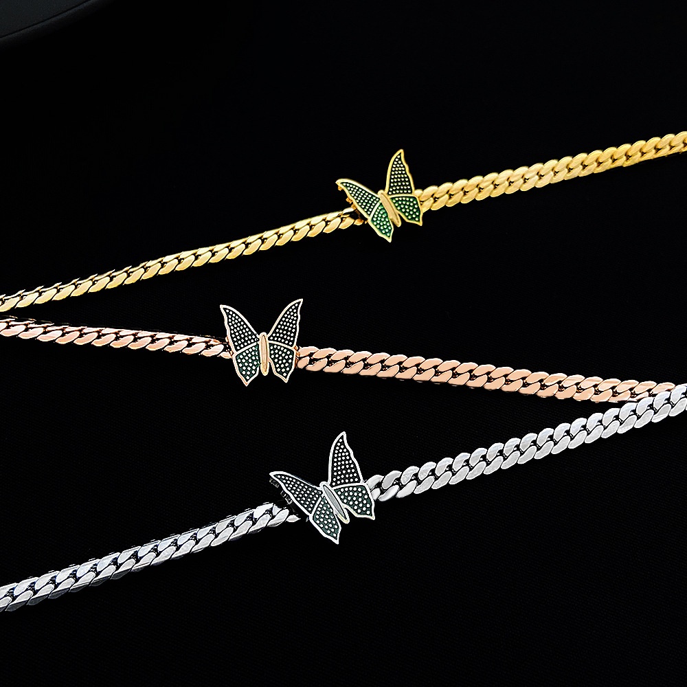 Vòng cổ Mạ VàNg 18K HìNh BướM Xinh XắN