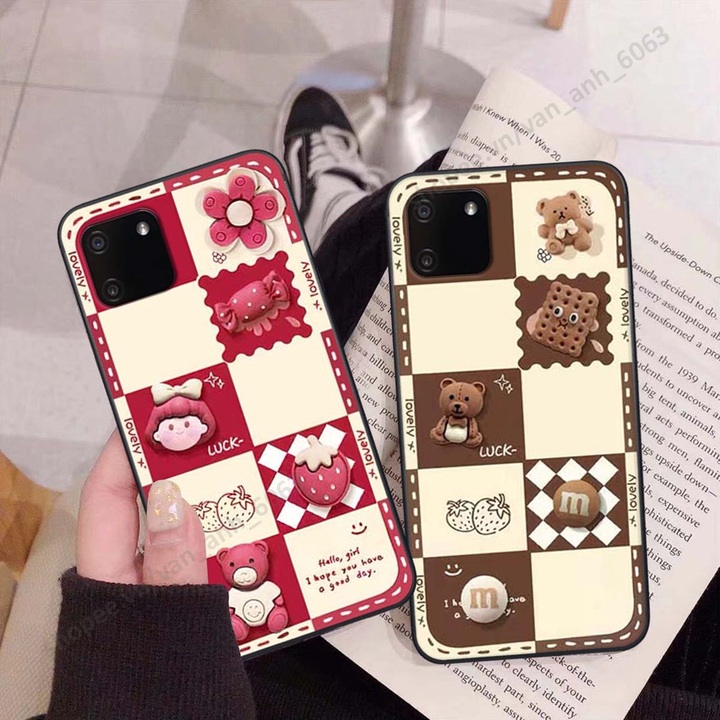 Ốp lưng Realme C11 hình gấu, kẹo dễ thương cute