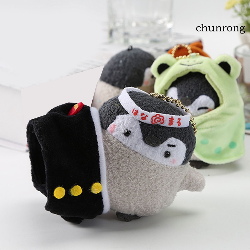 Cr Móc Khóa Hình Chim Cánh Cụt Nhồi Bông Cotton PP Dễ Thương