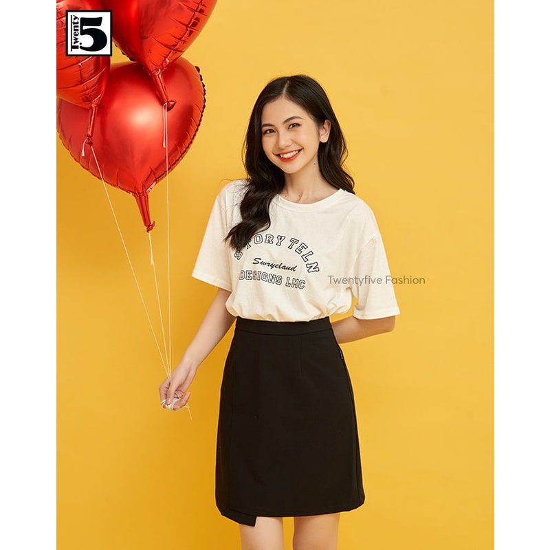 Chân váy chữ A công sở vạt chéo Twentyfive N315