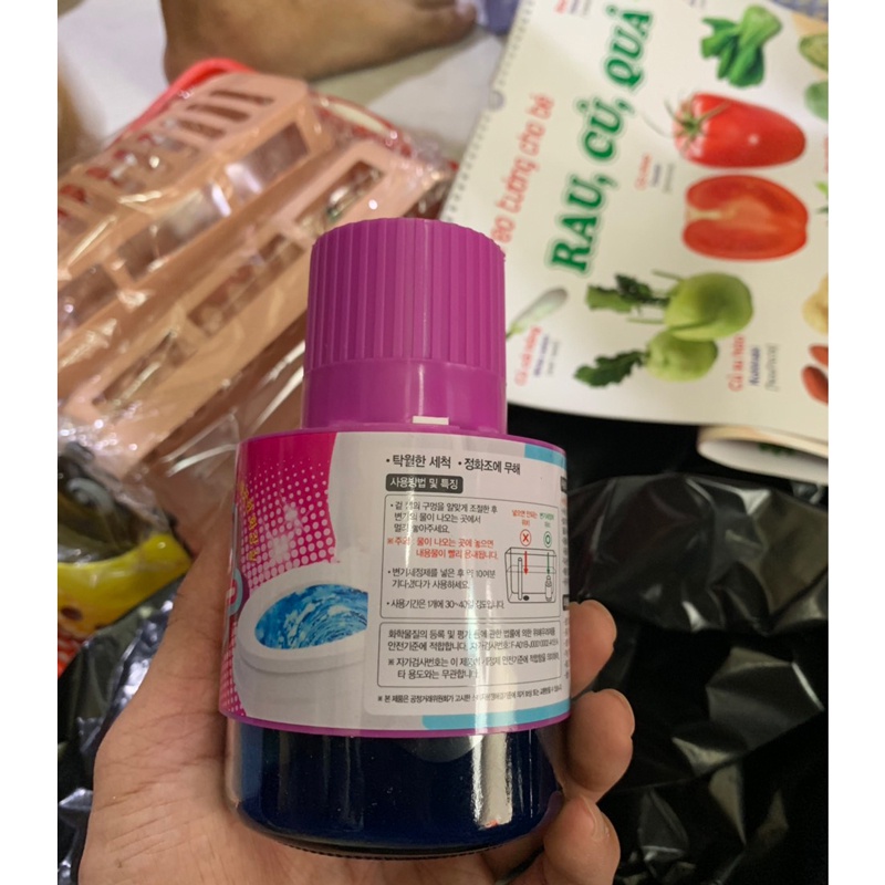 Chai Tẩy Bồn Cầu Hàn Quốc PUCA Mùi Gum Thơm Dịu Sử Dụng 2-3 Tháng